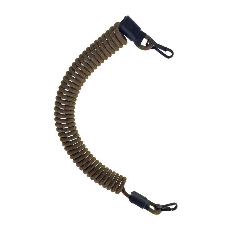 Spiral lanyard Weapon and Gear Retention with Clips