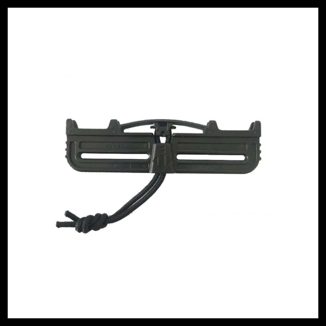 Duraflex Quick Release Buckle / Tubes V2 - Double Slot Male Only (Black)