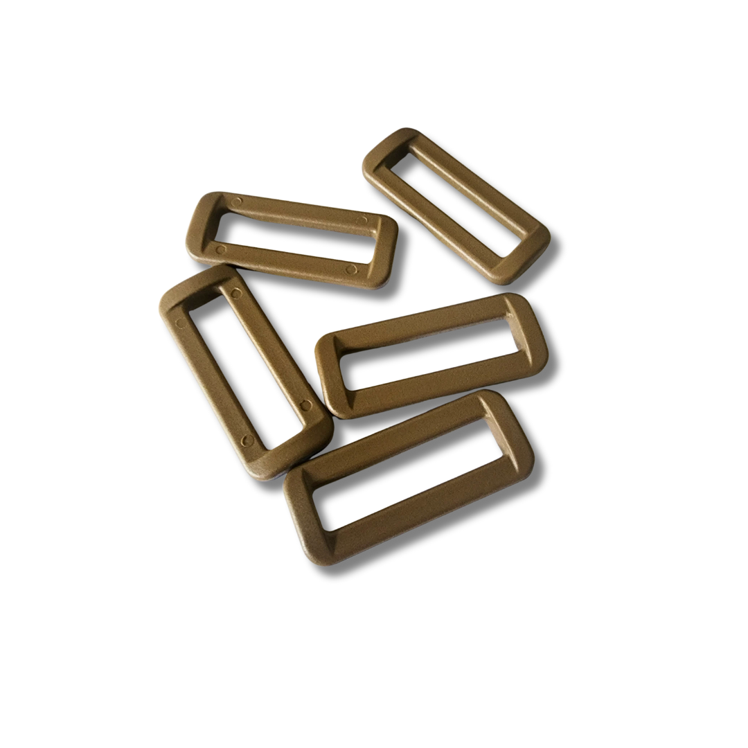 M8Tex Square Ring 38mm / 1.5" Coyote 5pcs