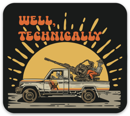 Blanchewater Gear 'Well Technically' Sticker