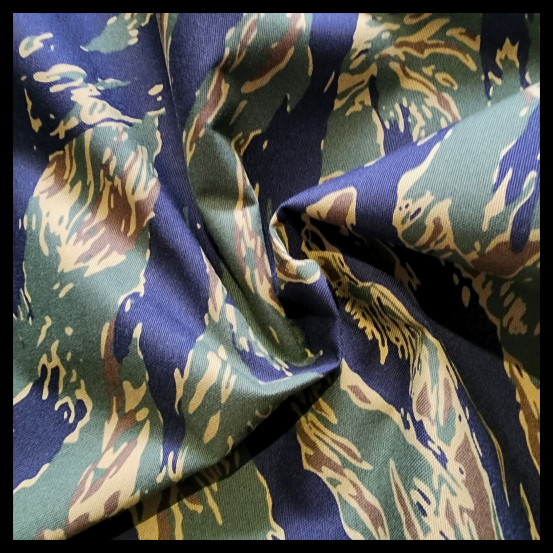 500D Vietnam Navy Tiger Stripe Heavy Duty Nylon by the Metre