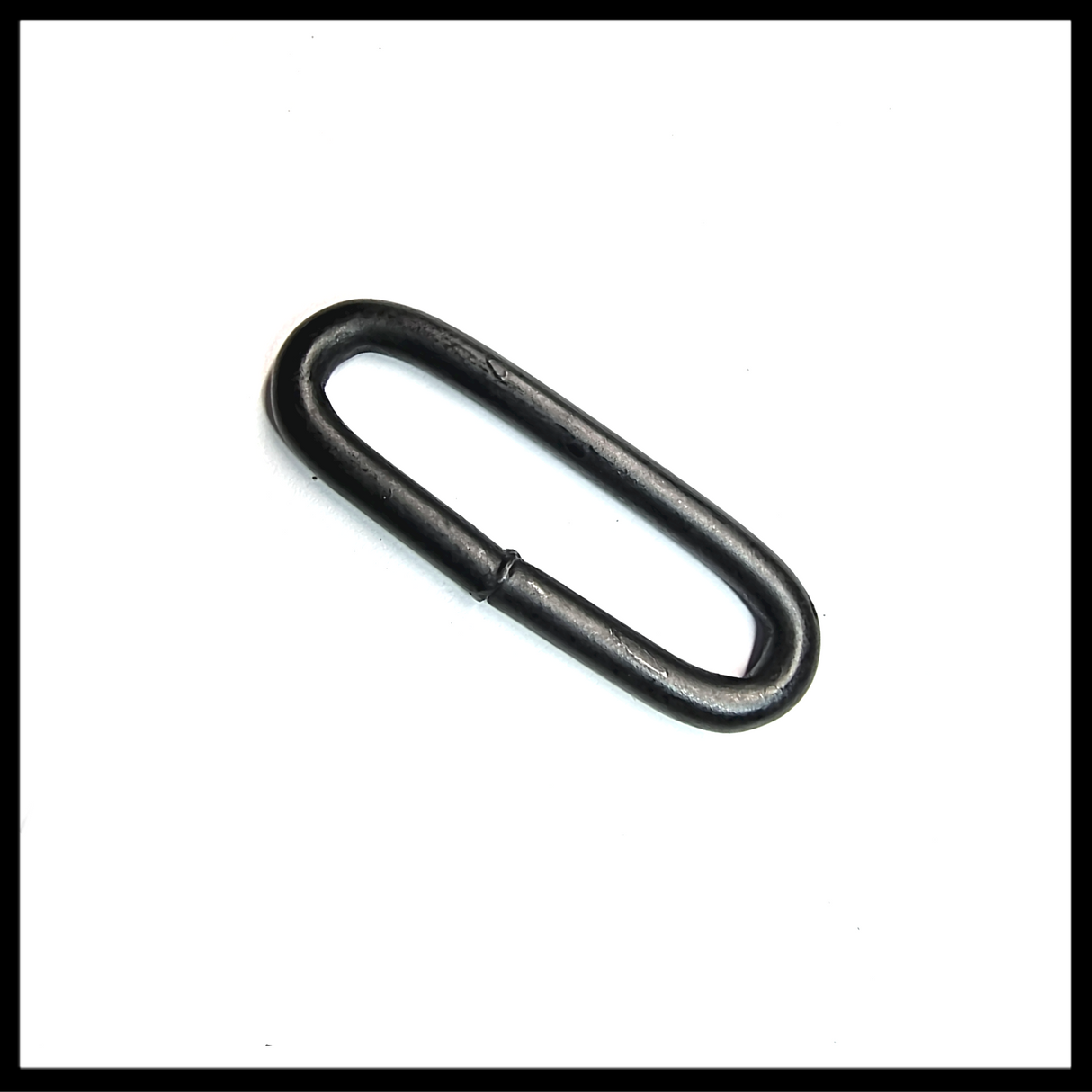 M8Tex Metal 1" Welded Oval Loops Black