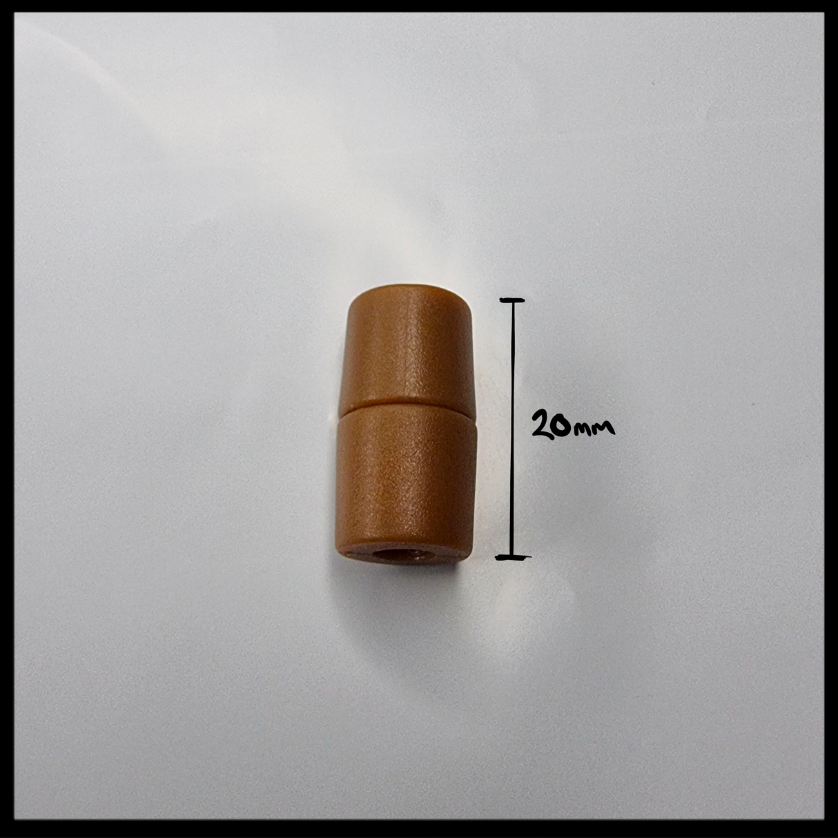 M8Tex Pop Barrel Connector for Lanyard Coyote Brown