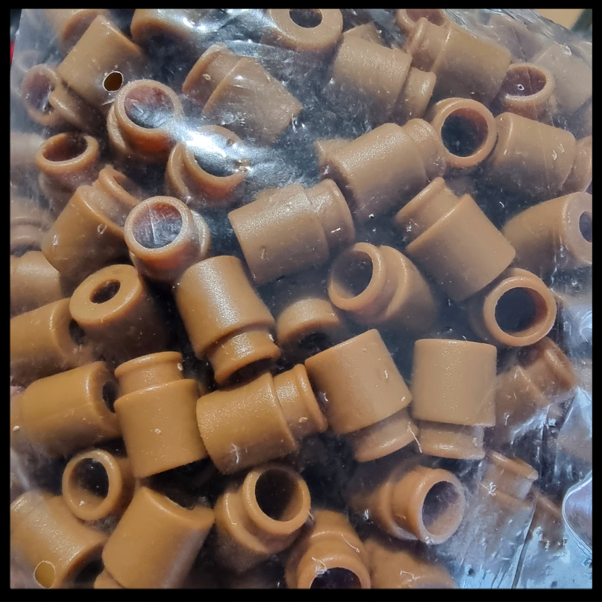 M8Tex Pop Barrel Connector for Lanyard Coyote Brown