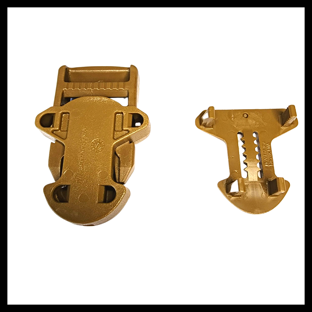 ITW Surmount Side Release Buckle 1" Black/Coyote