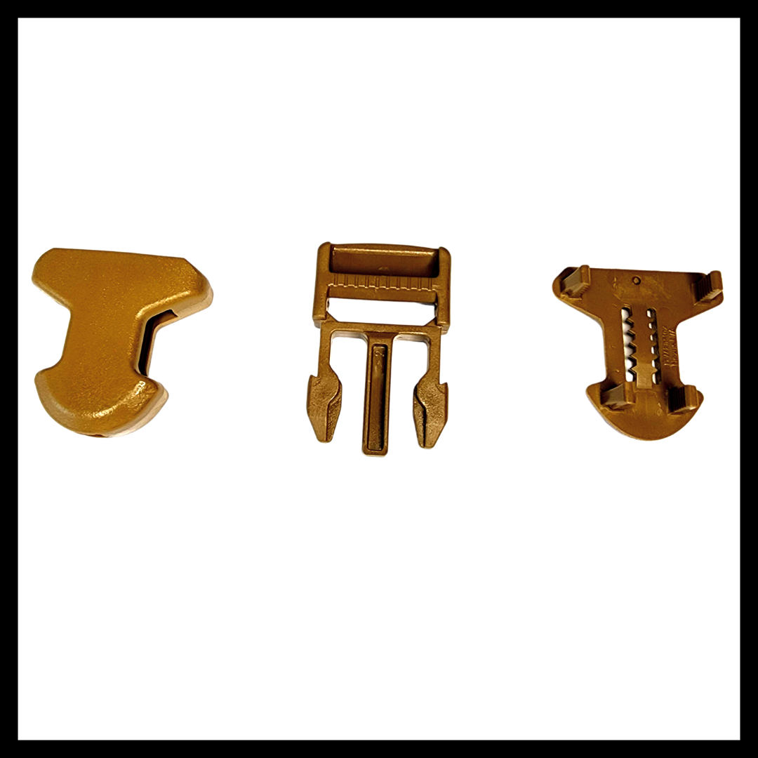 ITW Surmount Side Release Buckle 1" Black/Coyote