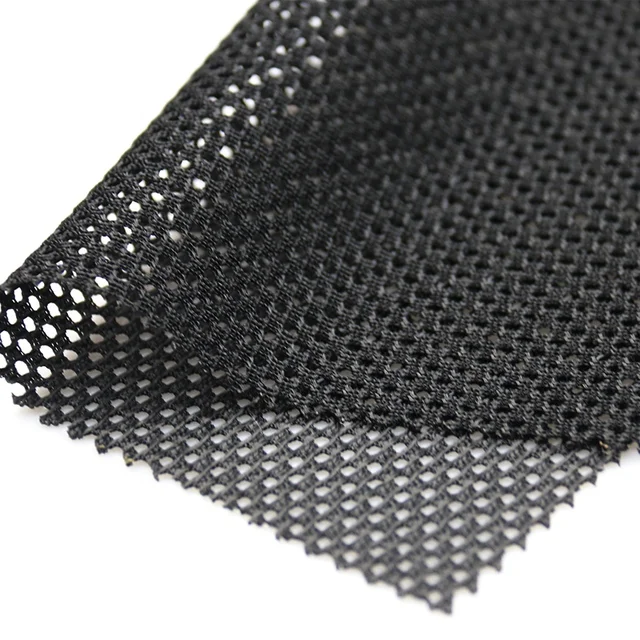 300D Plain Black Mesh by the metre