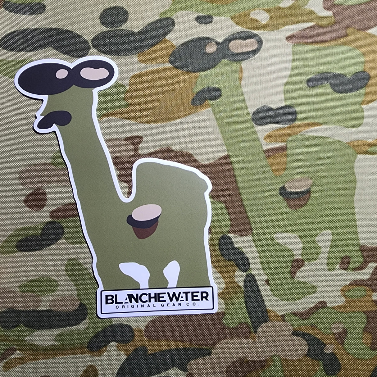 Blanchewater Gear Moustache Camel Sticker