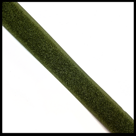 25mm Olive Green Hook and Loop 5 Metre Roll