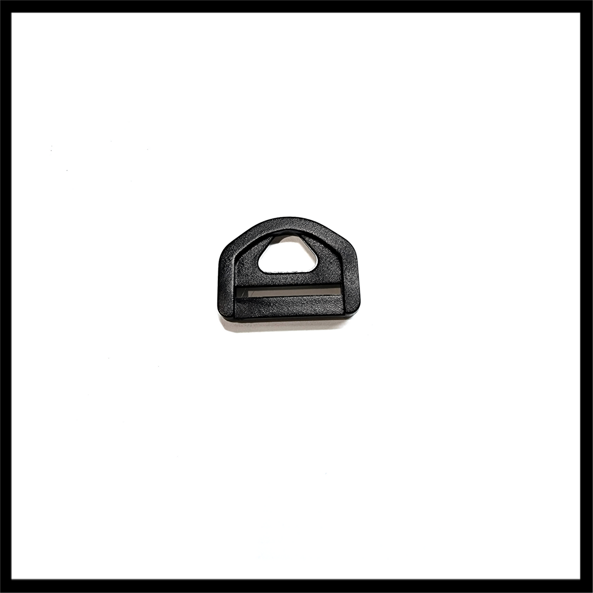 M8Tex 25mm Plastic Slotted D-Ring Black 5pcs