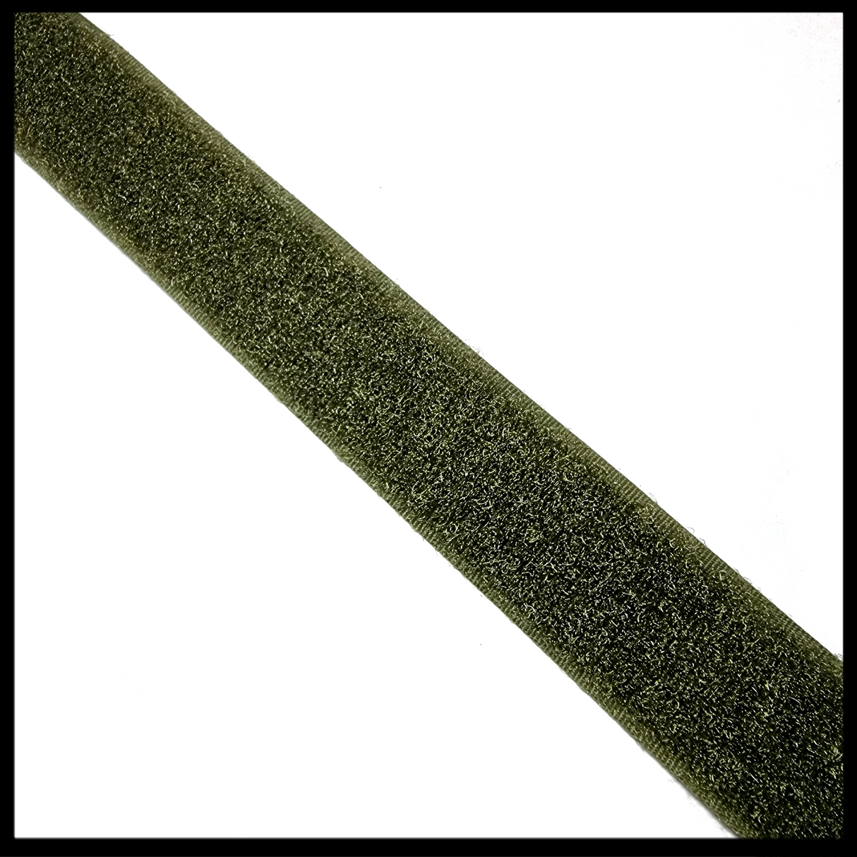 25mm Ranger Green Hook and Loop 5 Metre Roll