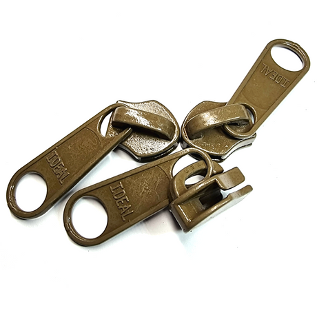 #10 IDEAL Coyote Brown Zipper Pulls