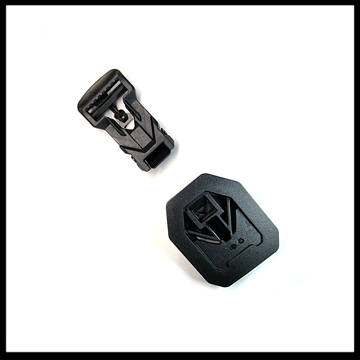 Fidlock V-BUCKLE 25 Sewable Black Flap With Pull Tab