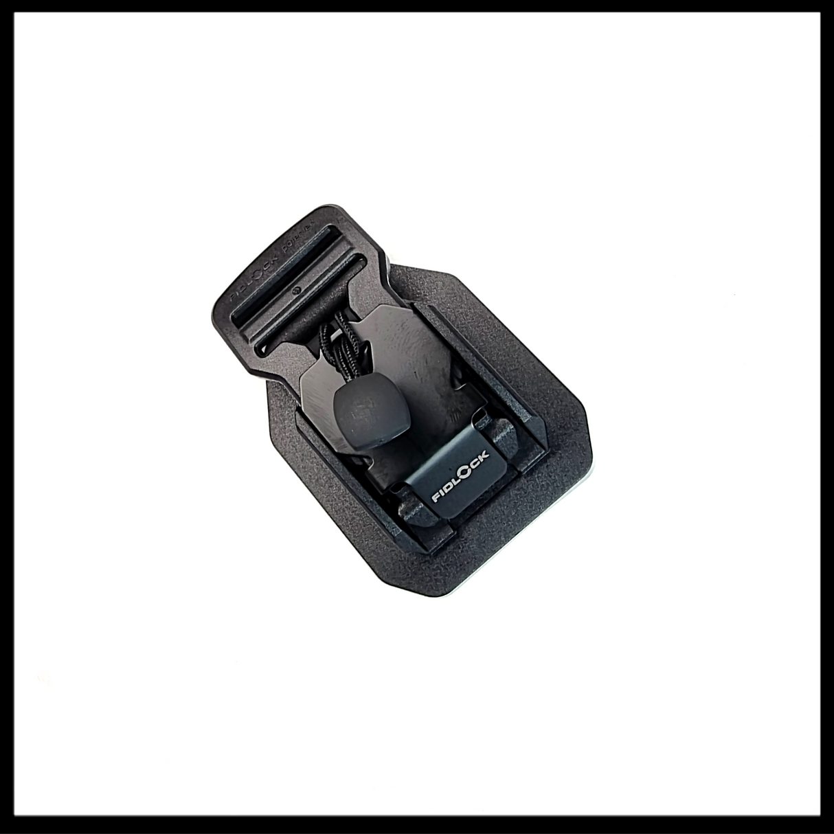 Fidlock V-BUCKLE 25 Sewable Black Flap With Pull Tab