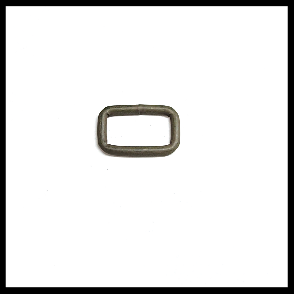 M8Tex Metal Rectangular Loop 25mm x 12.5mm Tan