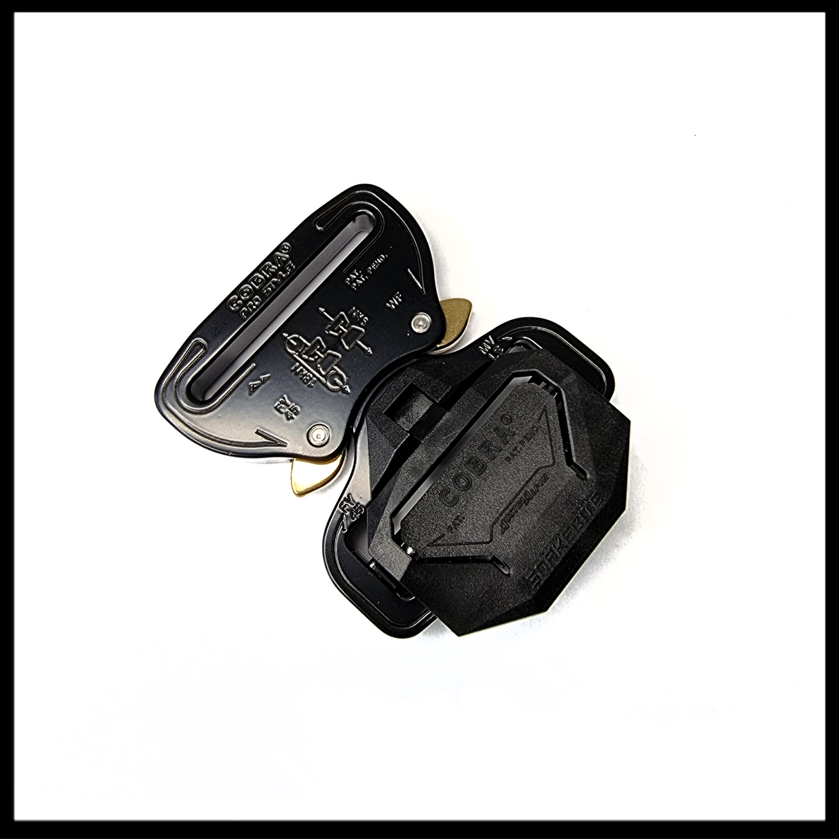 AustriAlpin 45mm / 1.75" Cobra Pro Style Snakebite Buckle Black