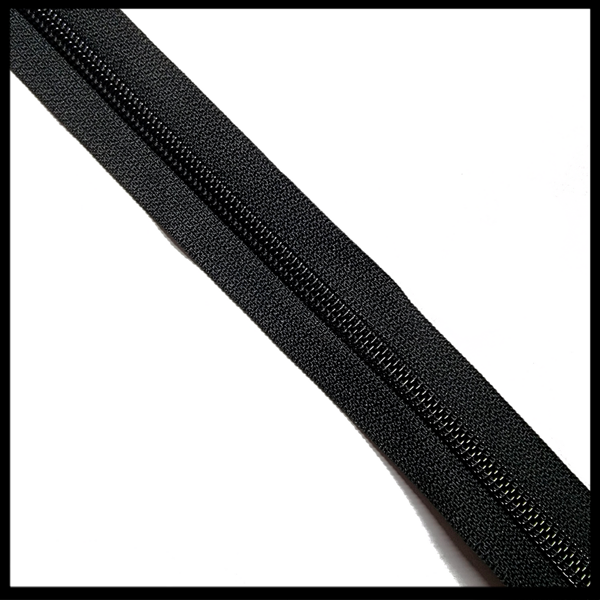 YKK #5 Mil-Spec Continuous Coil Zipper Black per Metre