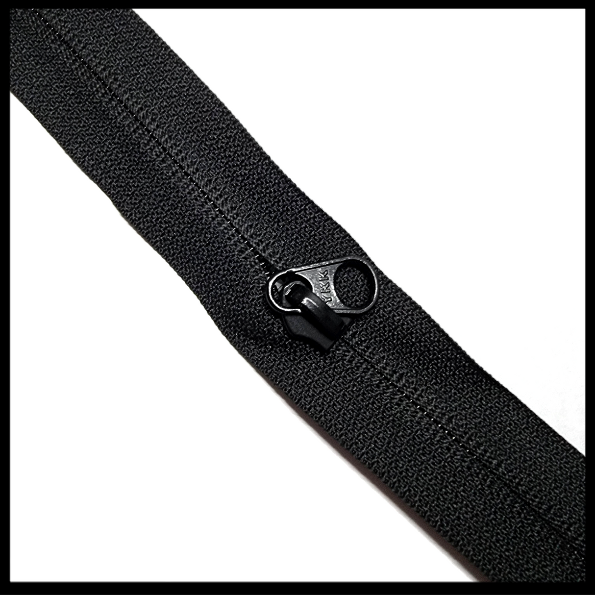 #5 YKK Reverse Zipper Pull Black