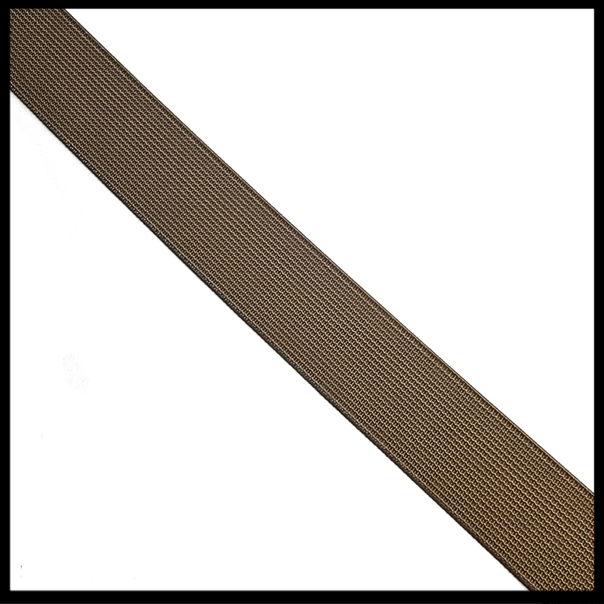 Coyote Brown Elastic 25mm per Metre