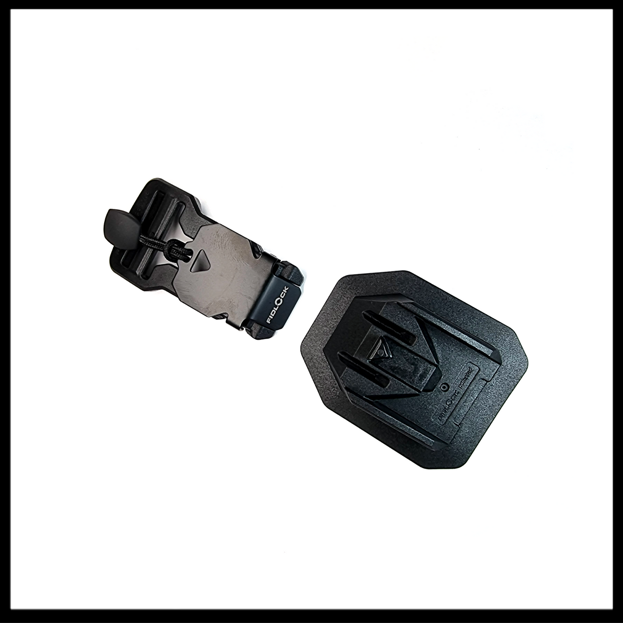 Fidlock V-BUCKLE 25 Sewable Black Flap With Pull Tab FV-11403