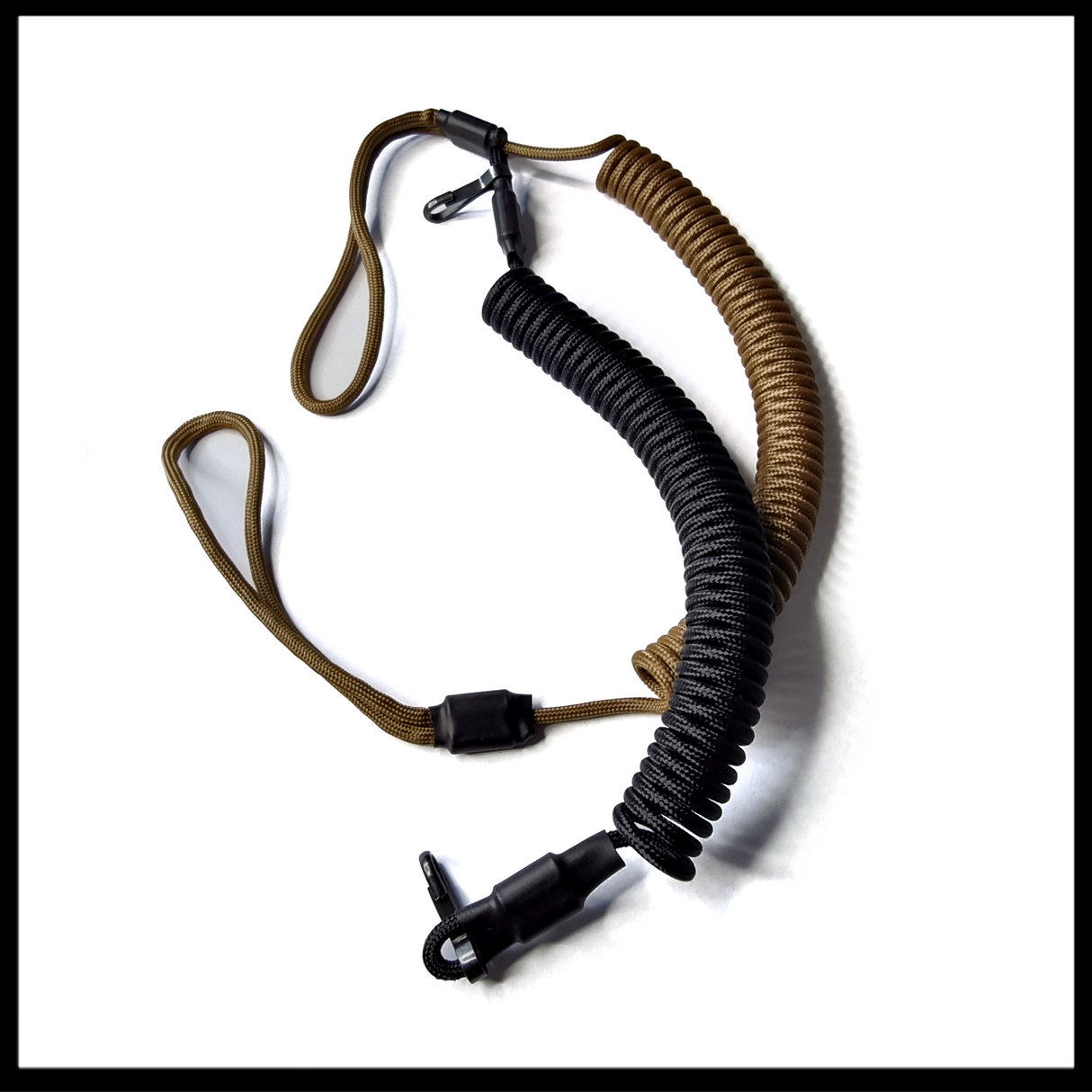 Spiral lanyard Weapon and Gear Retention 2 Colours Blanchewater Gear